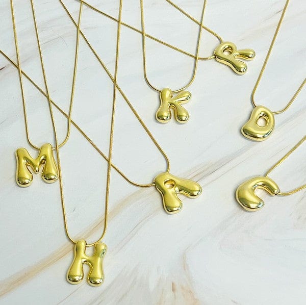 Ellison and Young Balloon Letter Initial Necklace