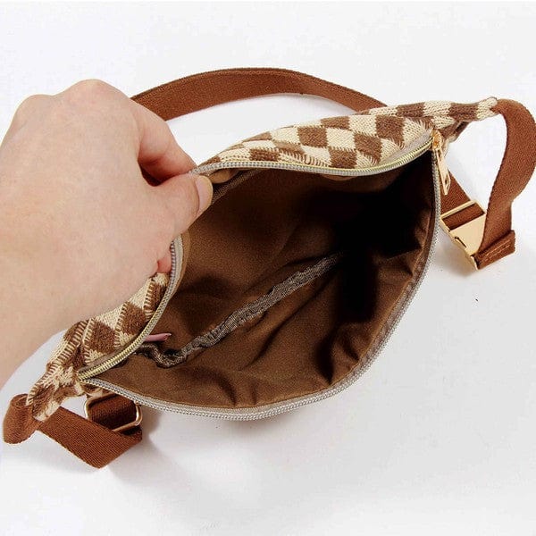 Ellison and Young Check Yourself Belt Sling Bag