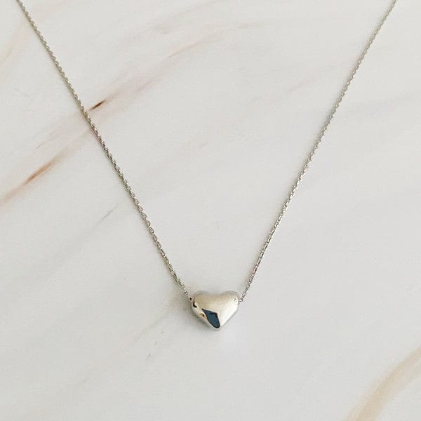 Ellison and Young Silver / OS Love Bean Heart Necklace