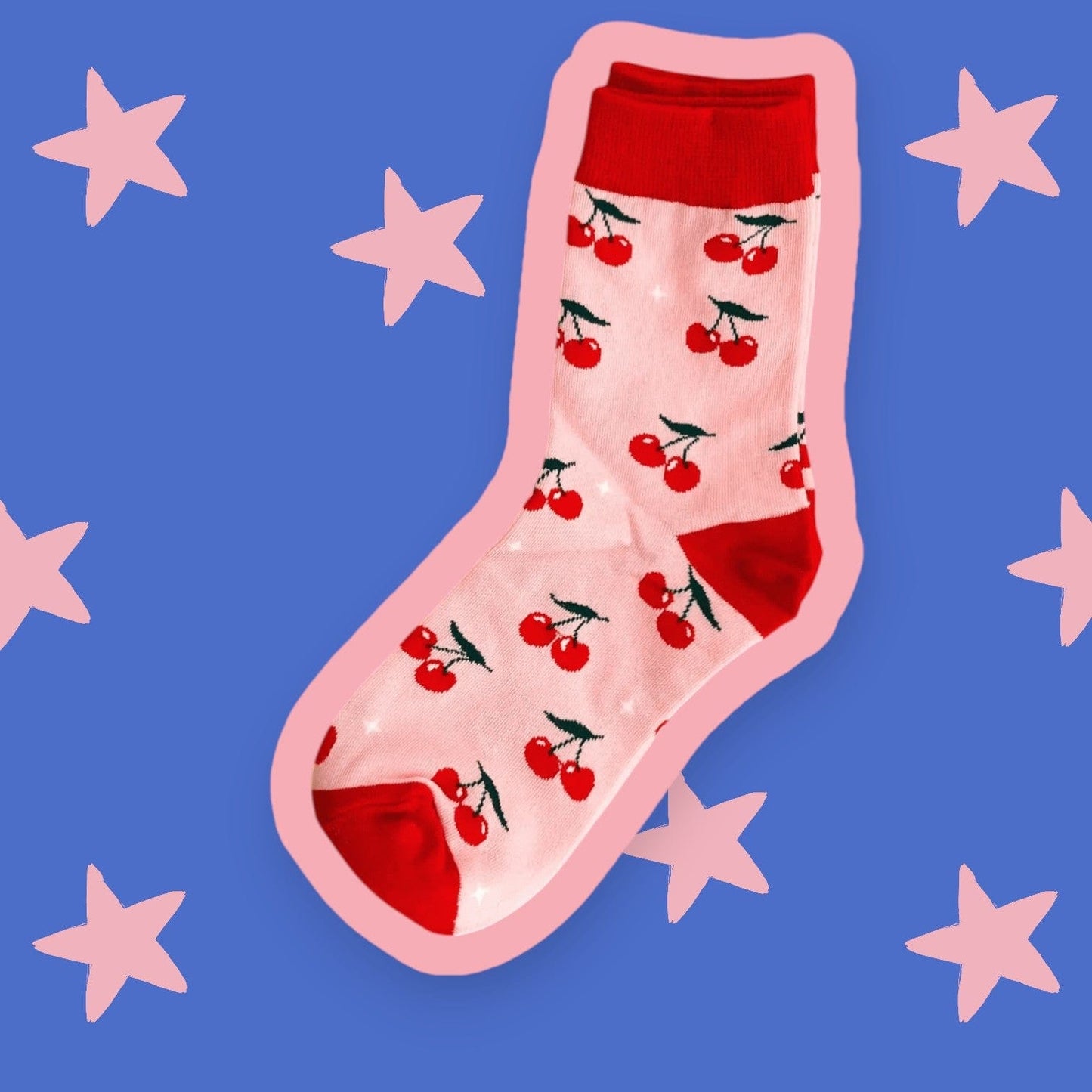 Tiny Gift Society Gift-Ready Cherry Delight Cozy Socks