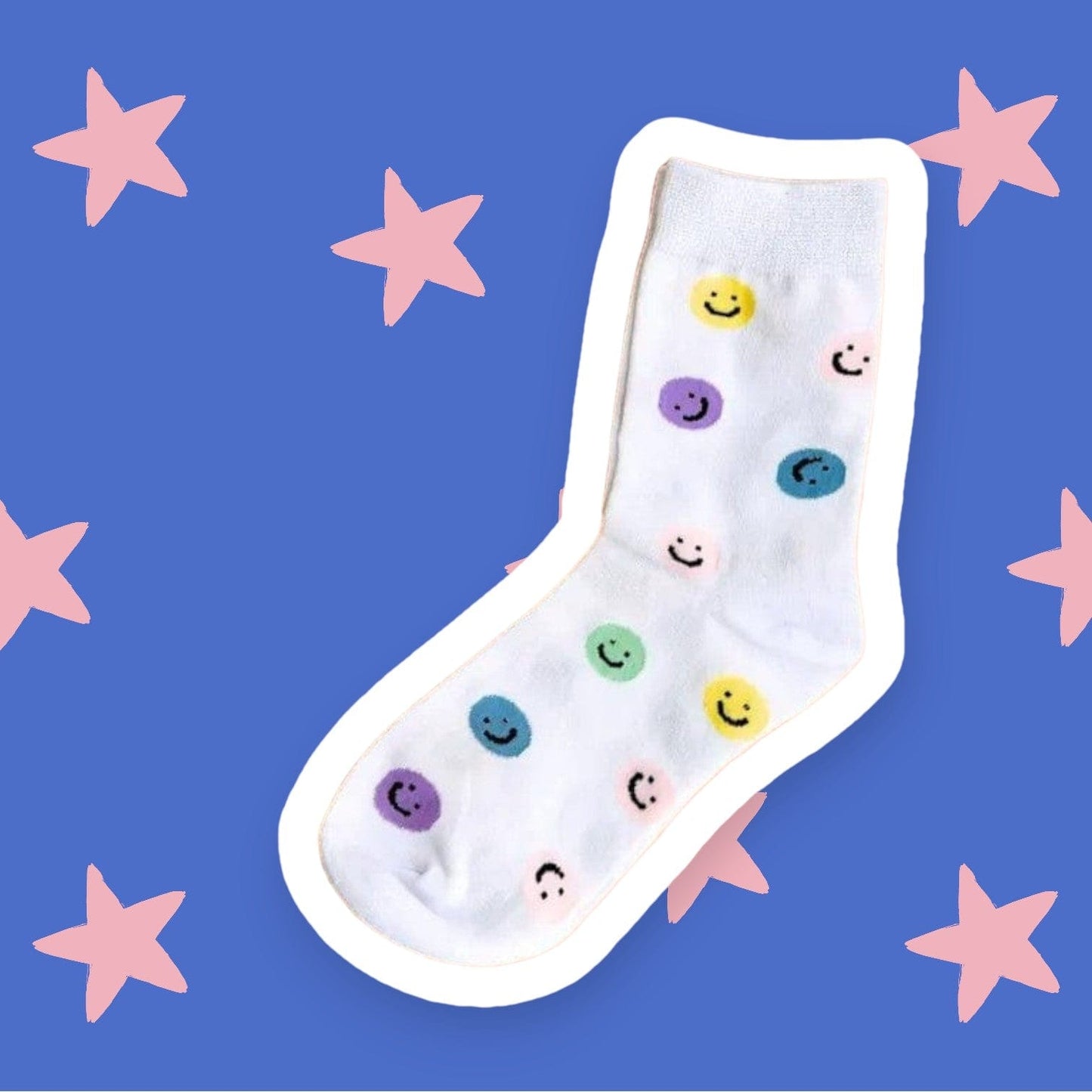 Tiny Gift Society Gift-Ready Smiley Face Joy Socks