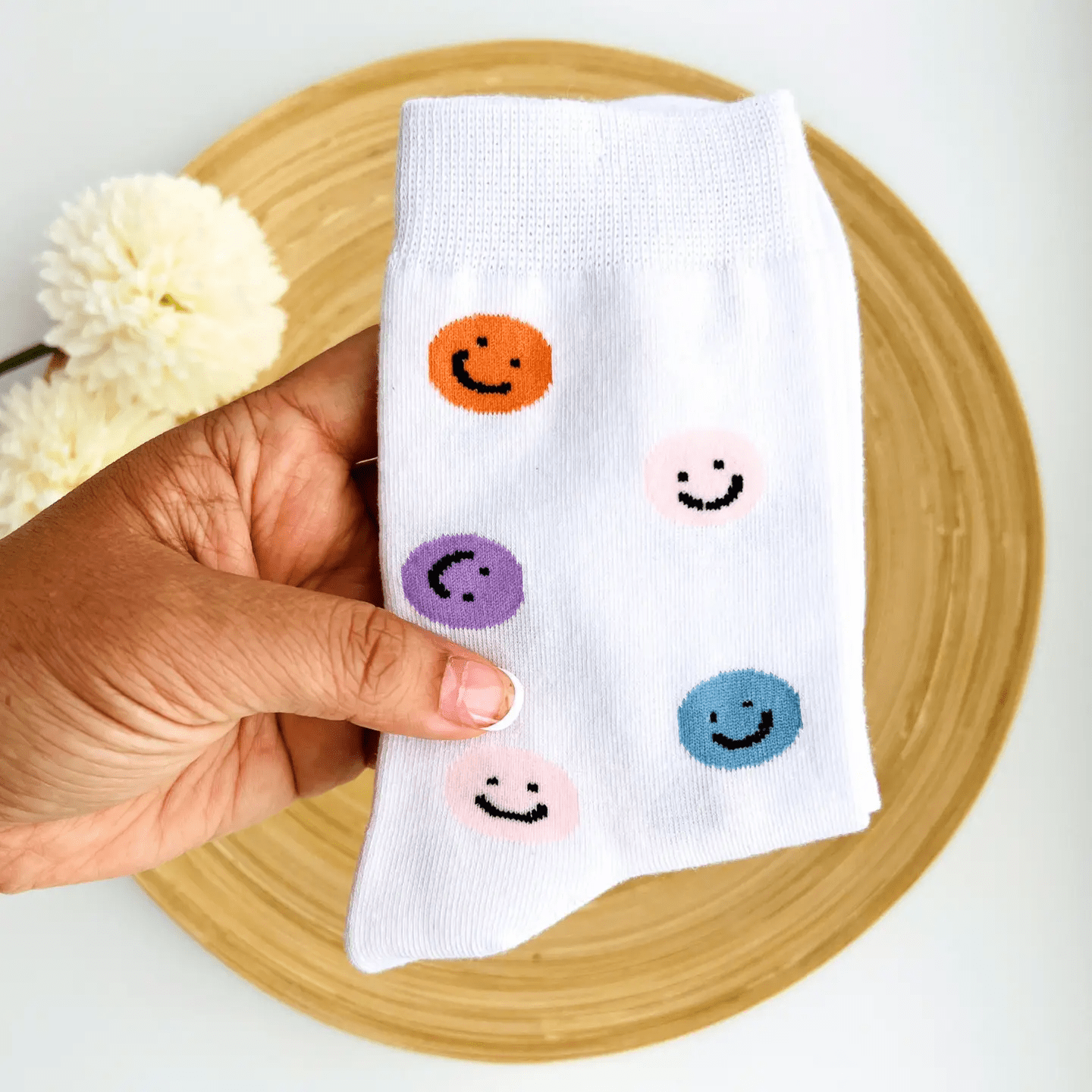 Tiny Gift Society Smiley Face Joy Socks